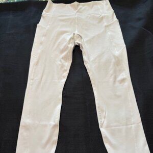 Fabletics Oasis PureLuxe High-Waisted Legging Light Grey Sz M